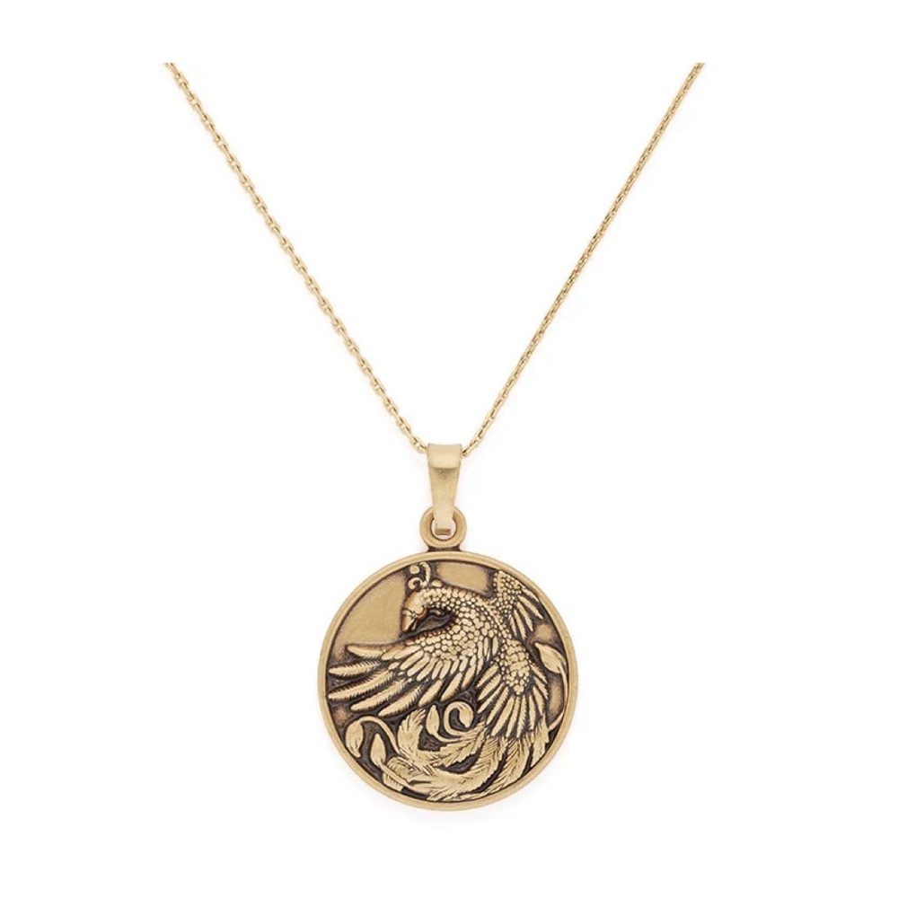 Alex and Ani Phoenix Gold Pendant Necklace